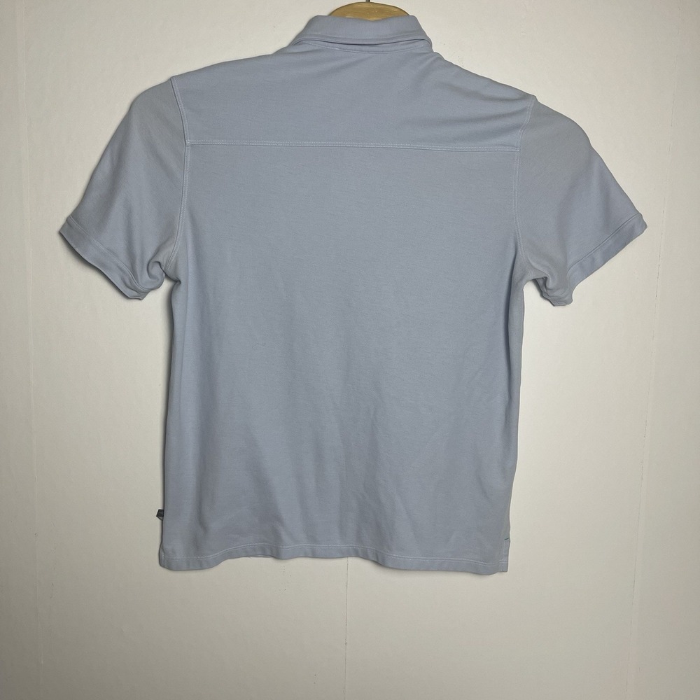 Tommy Bahama Island Zone Medium Blue Supima Camp Loop Collar 37.5 Technology - Picture 3 of 13